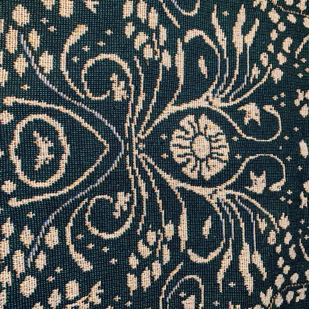 Vintage Wool Pillow Sham Reversible